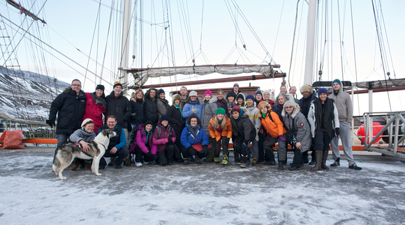 The Arctic Circle expedition members and cre, Autumn 2013