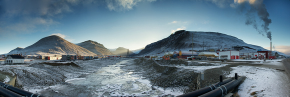Panorama Longyearbyen, Svalbart