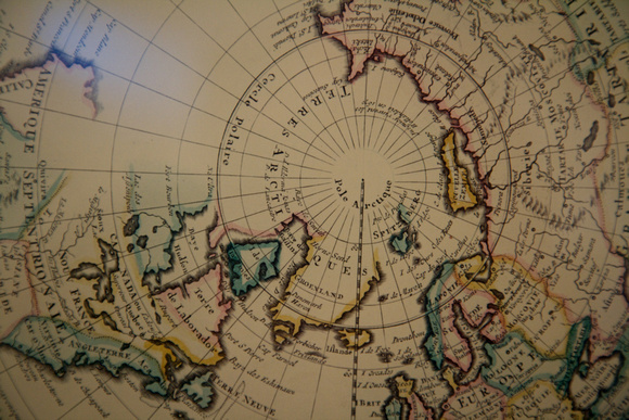 18th Century map Arctic. With Spitsbergen / Svalbard