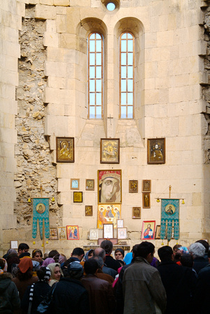 Easter celebrations in a disused church in Batumi
