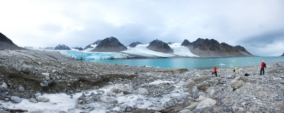Approaching a glacier