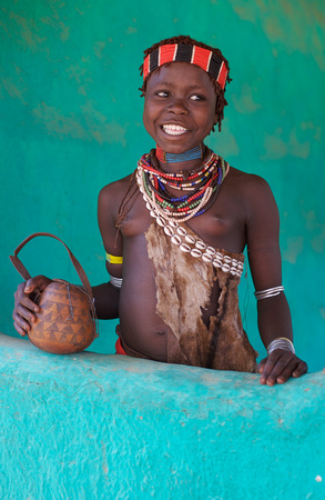 Young girl from the Arbore Tribe, Omo Valley