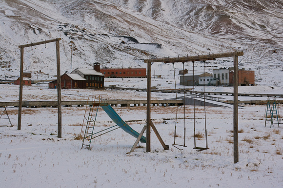 Abandoned Soviet Playground, Pyramiden.  78°39' N, 016°23' E