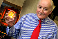 Geoff Ford of Ford Aerospace with the glass from the Centenary Awards