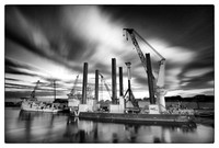 Sunderland docks - MPI Adventure B&W