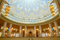 Inside the mosque, the largest dome in the world