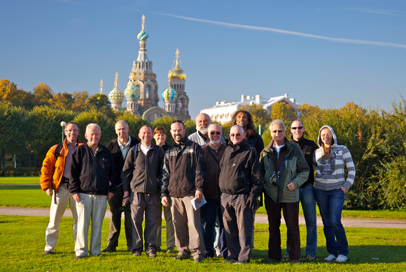 Dragoman group with Church of the Saviour on the Blood