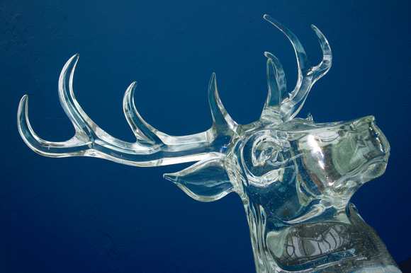 The Finished Glenfiddich Stag Head in 24% Lead Crystal