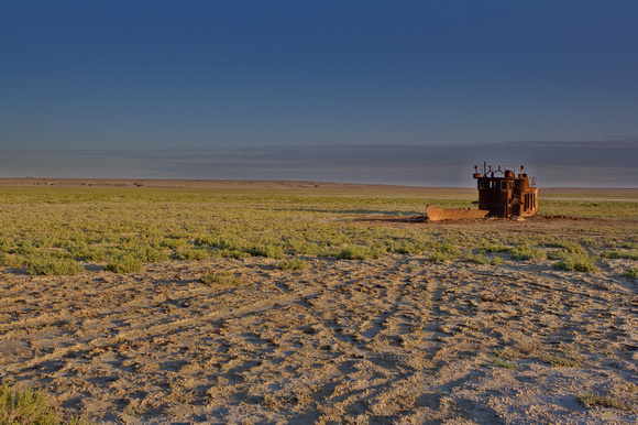 Abandoned ship on the Aral Sea