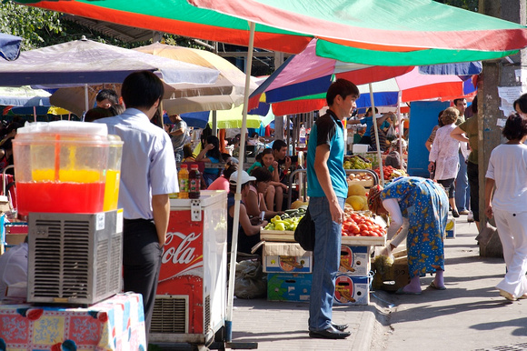 Street market: Almaty