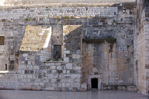 Entrance to Bascilica of the Nativity. Where Jesus was born. Bethlehem