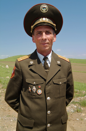 Officer in the Kyrgyzstani National Brass Band