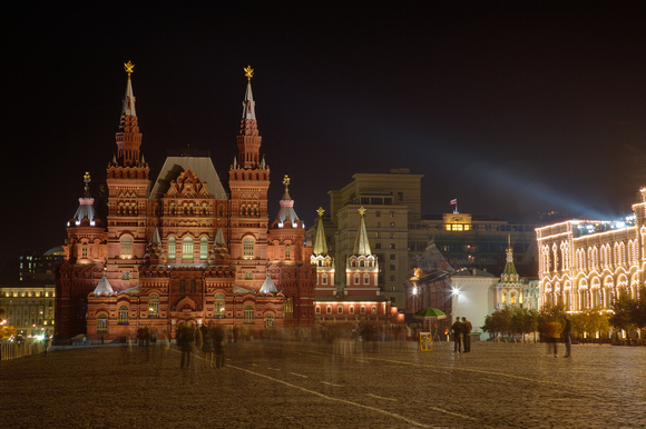 Moscow: Red Square at night