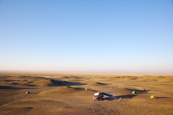 Camping in the Gobi Desert