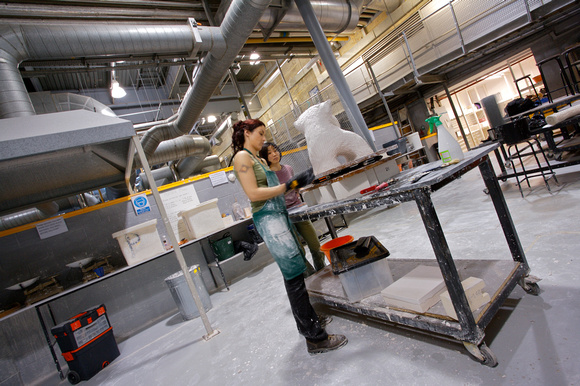 The mould making facilities at the National Glass Centre