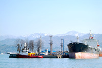 Ships preparing to cross the Caspian sea