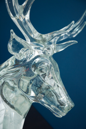 The Finished Glenfiddich Stag Head in 24% Lead Crystal